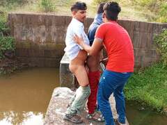 Steamy school stud and his sizzling gf get super-naughty in the woods near the water - Gay movie in Hindi voice